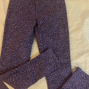 GAP Women's Black and Grey Leopard Skinny Jeans